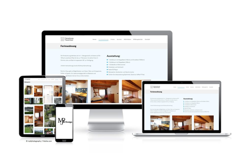 MJPE Design Ferienwohnung Bildschirme
