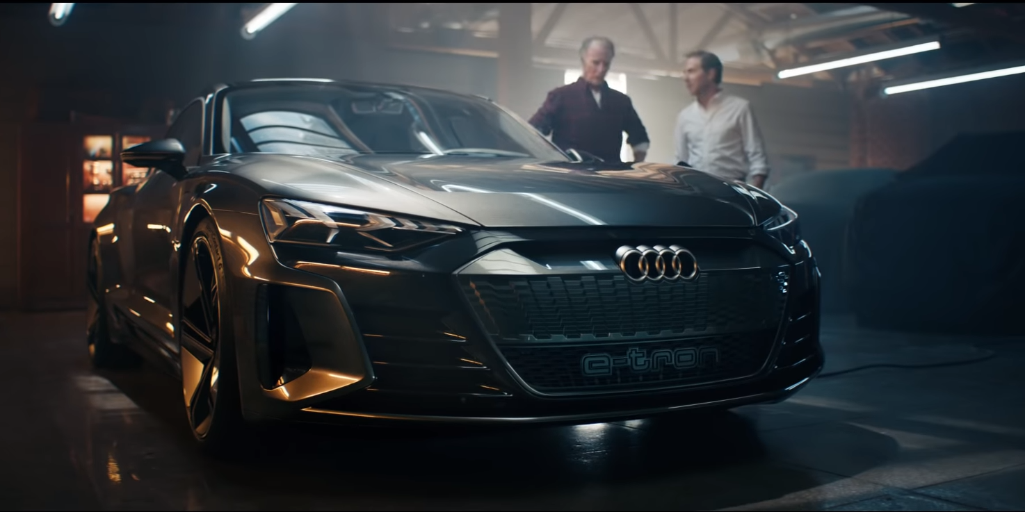 Audi SuperbowlWerbung für etron Elektrofahrzeuge MJPE Design